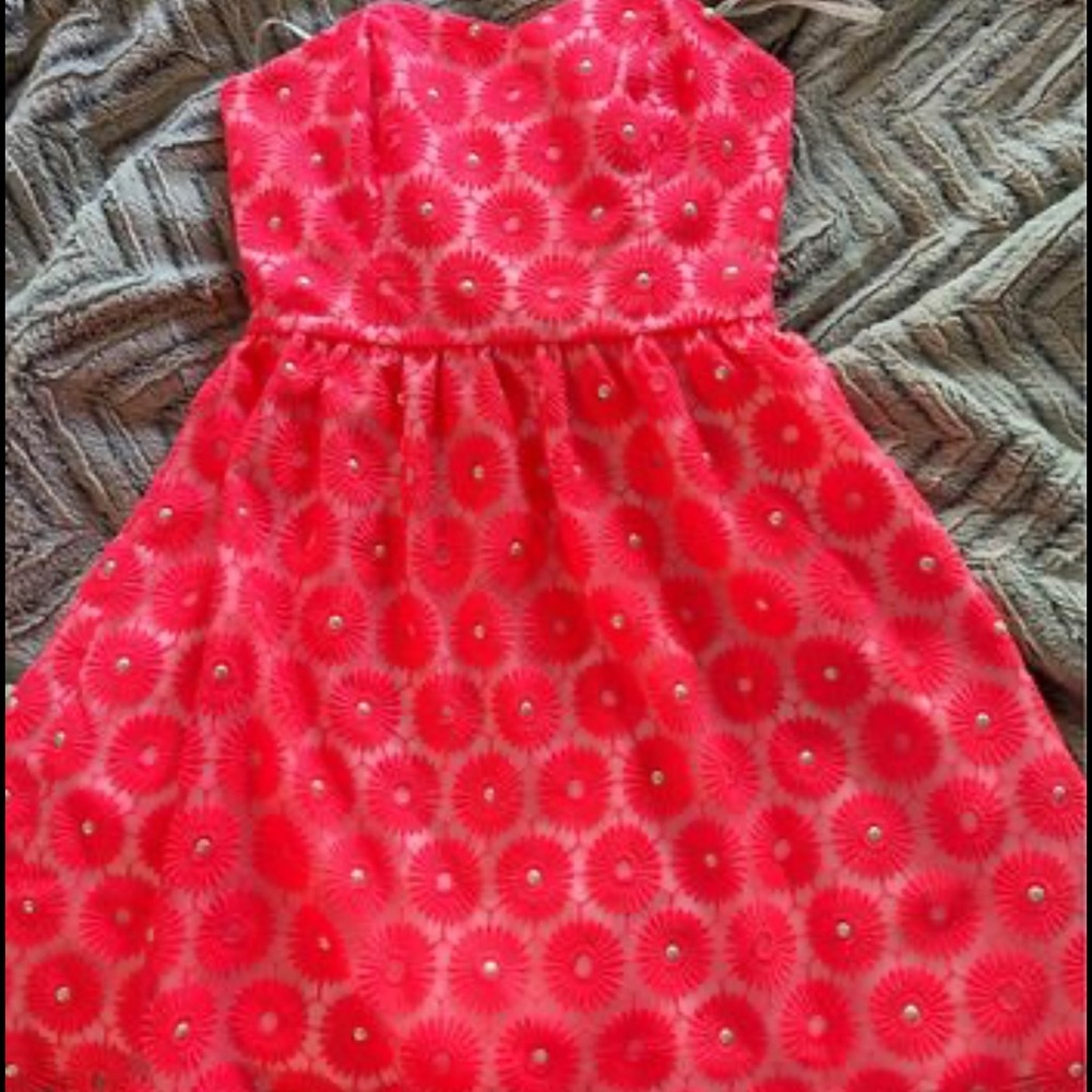 Lily Pulitzer dress size 0. NWOT. Strapless. ADORABLE